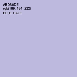 #BDB8DE - Blue Haze Color Image