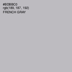 #BDBBC0 - French Gray Color Image