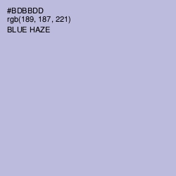 #BDBBDD - Blue Haze Color Image