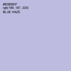 #BDBBDF - Blue Haze Color Image