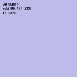 #BDBBE9 - Perano Color Image
