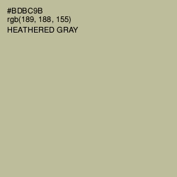#BDBC9B - Heathered Gray Color Image