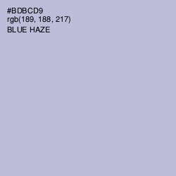 #BDBCD9 - Blue Haze Color Image