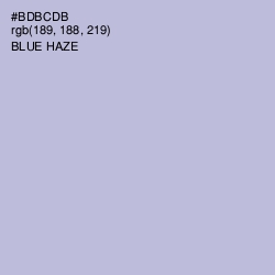 #BDBCDB - Blue Haze Color Image