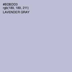 #BDBDD3 - Lavender Gray Color Image