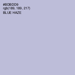 #BDBDD9 - Blue Haze Color Image