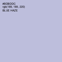 #BDBDDC - Blue Haze Color Image