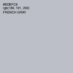 #BDBFC8 - French Gray Color Image