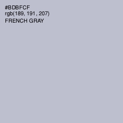 #BDBFCF - French Gray Color Image