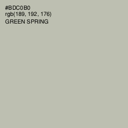 #BDC0B0 - Green Spring Color Image