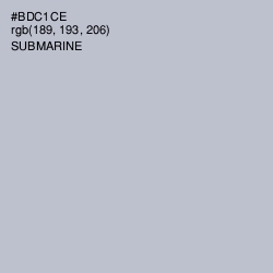 #BDC1CE - Submarine Color Image