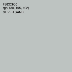 #BDC3C0 - Silver Sand Color Image