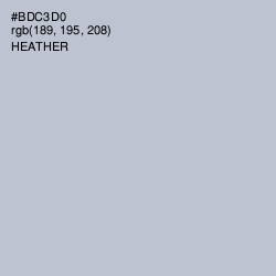 #BDC3D0 - Heather Color Image