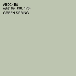 #BDC4B0 - Green Spring Color Image