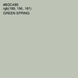 #BDC4B5 - Green Spring Color Image