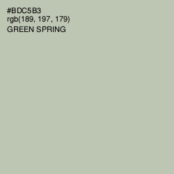 #BDC5B3 - Green Spring Color Image