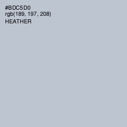 #BDC5D0 - Heather Color Image