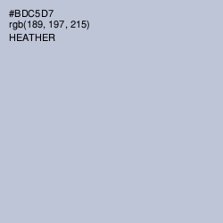 #BDC5D7 - Heather Color Image