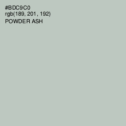 #BDC9C0 - Powder Ash Color Image