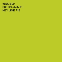 #BDCB29 - Key Lime Pie Color Image