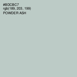 #BDCBC7 - Powder Ash Color Image