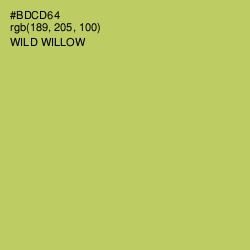 #BDCD64 - Wild Willow Color Image