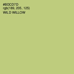 #BDCD7D - Wild Willow Color Image