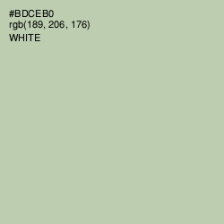 #BDCEB0 - Clay Ash Color Image