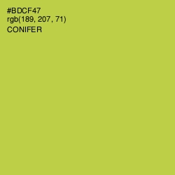 #BDCF47 - Conifer Color Image