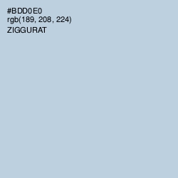 #BDD0E0 - Ziggurat Color Image