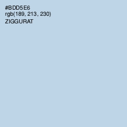 #BDD5E6 - Ziggurat Color Image