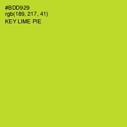 #BDD929 - Key Lime Pie Color Image