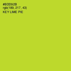 #BDD92B - Key Lime Pie Color Image