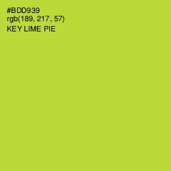 #BDD939 - Key Lime Pie Color Image