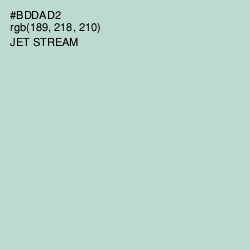 #BDDAD2 - Jet Stream Color Image