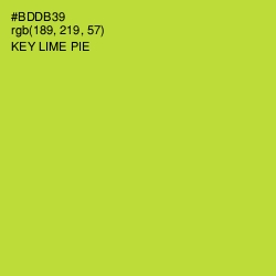 #BDDB39 - Key Lime Pie Color Image