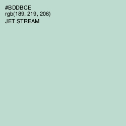 #BDDBCE - Jet Stream Color Image