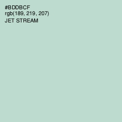 #BDDBCF - Jet Stream Color Image