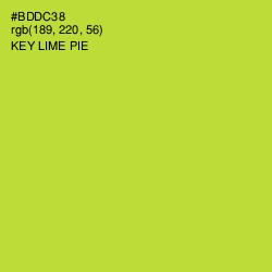 #BDDC38 - Key Lime Pie Color Image
