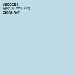 #BDDCE5 - Ziggurat Color Image