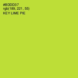 #BDDD37 - Key Lime Pie Color Image