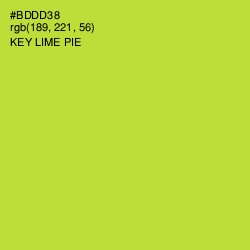 #BDDD38 - Key Lime Pie Color Image