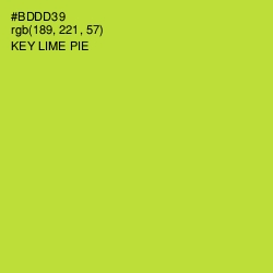 #BDDD39 - Key Lime Pie Color Image