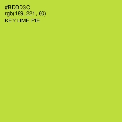 #BDDD3C - Key Lime Pie Color Image