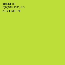 #BDDE39 - Key Lime Pie Color Image