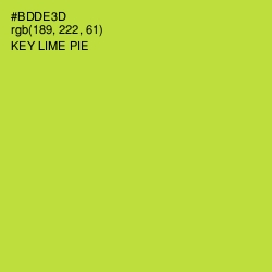 #BDDE3D - Key Lime Pie Color Image