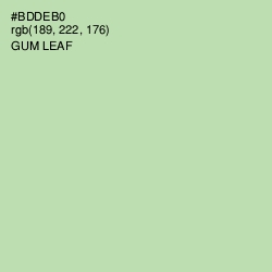 #BDDEB0 - Gum Leaf Color Image