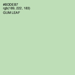 #BDDEB7 - Gum Leaf Color Image