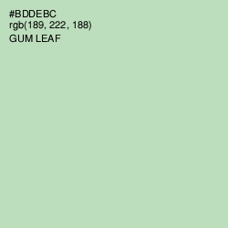 #BDDEBC - Gum Leaf Color Image