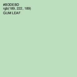 #BDDEBD - Gum Leaf Color Image